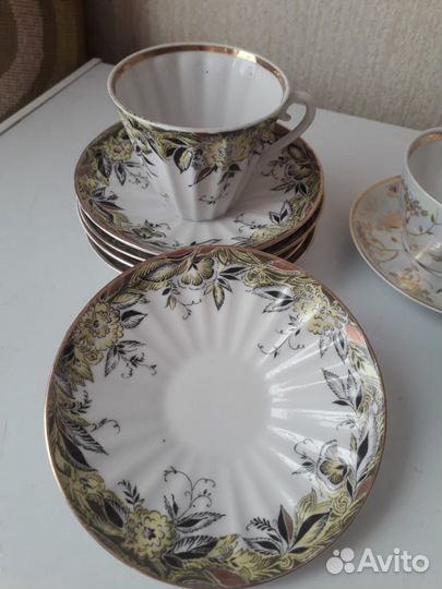 Чашка блюдцем кофейная пара