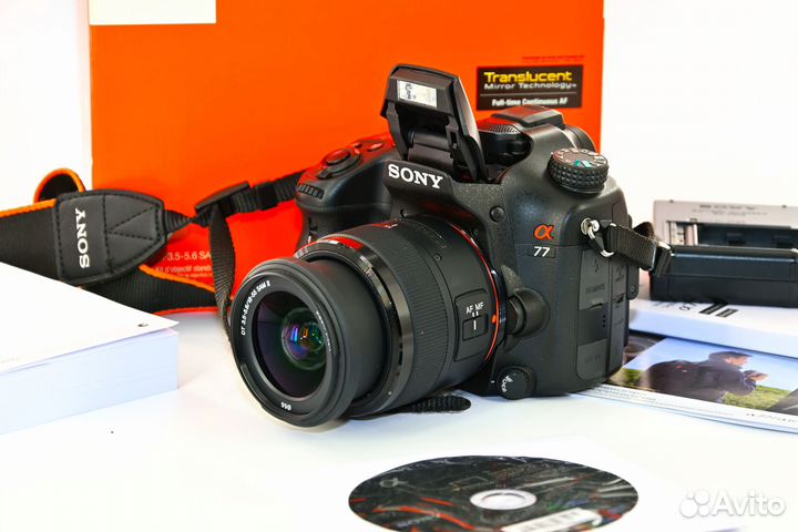 Sony Alpha A77 24.3MP зеркалка Kit DT SAM II