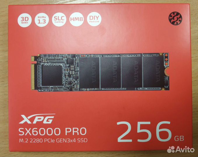 Ssd m2 nvme 256gb adata новый в упаковке