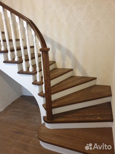 Деревянная лестница. Изготовление и расчет цены