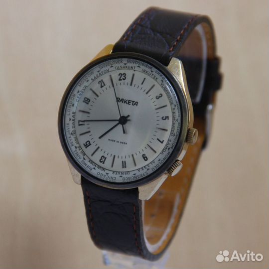 Ракета 24 часа Города механические часы СССР