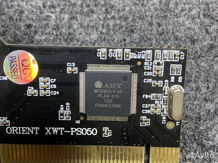 COM RS232 порт адаптер PCI
