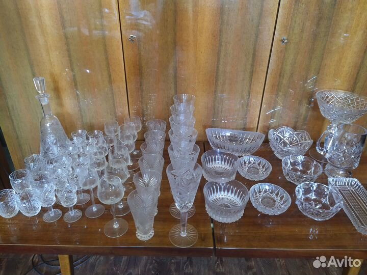 Хрустальная посуда СССР 53 предмета
