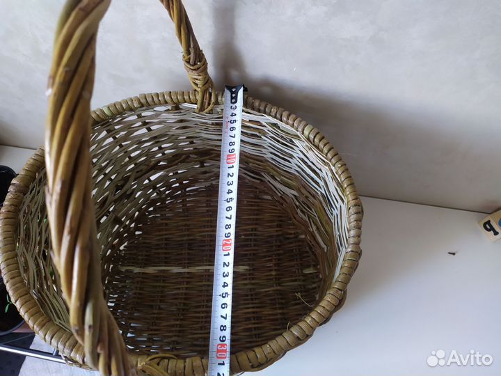 Корзина плетеная с ручкой