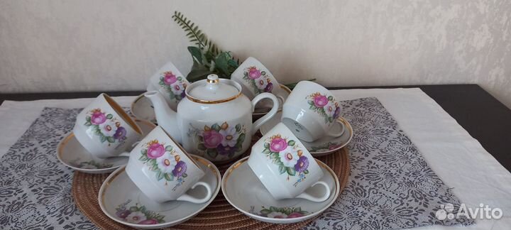 Чайные пары из сервизов (винтаж) 8 видов СССР