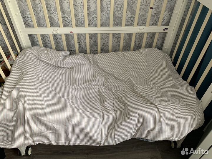 Бортики в кроватку + постельное