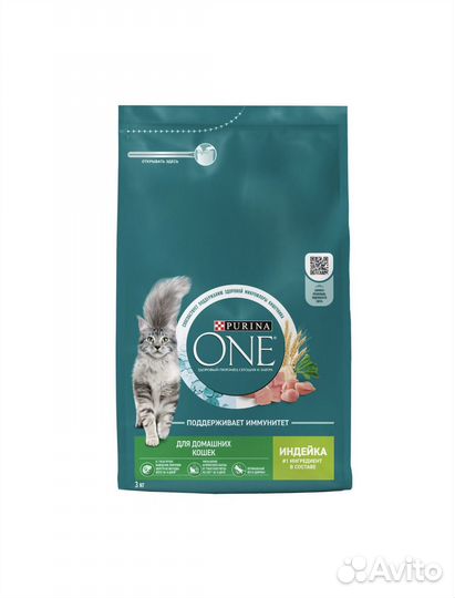 Сухой корм для кошек purina one 3 кг