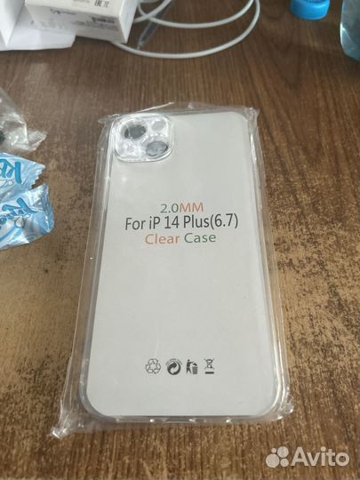 Прозрачный чехол для iPhone 14plus