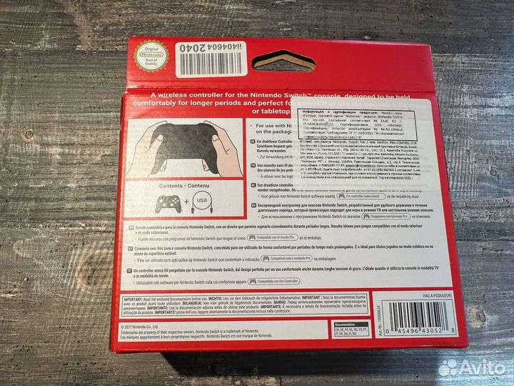 Nintendo Pro Controller Оригинал