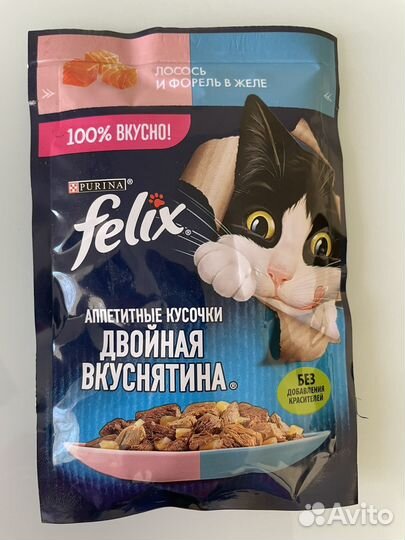 Влажный корм для кошек феликс