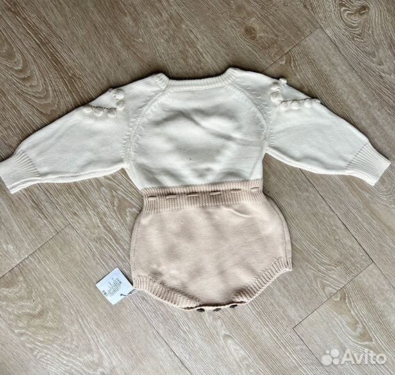 Вязаный Боди кофта для девочки