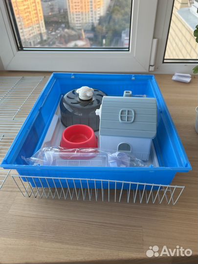 Домик, клетка, кормушка, поилка