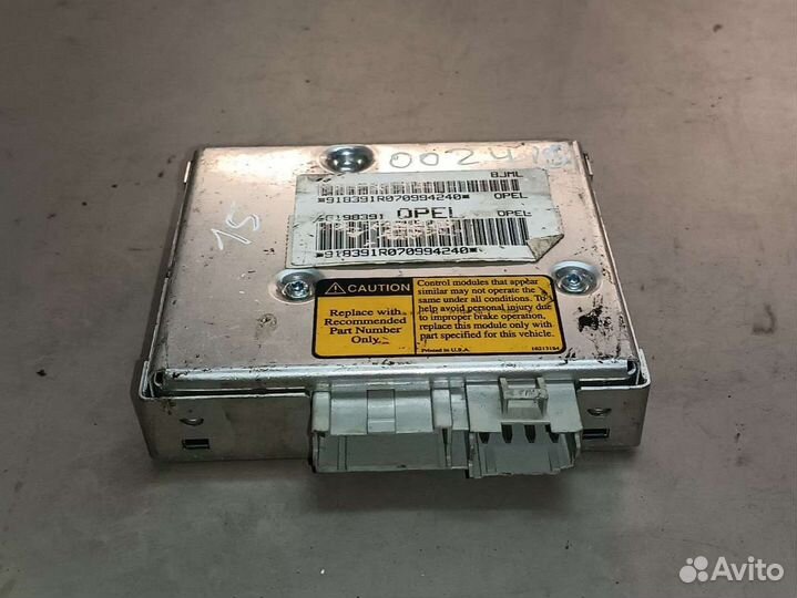 Блок управления abs opel sintra 3.0 bjml. 16198391