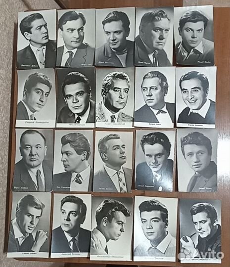Почтовые карточки и открытки актёров кино