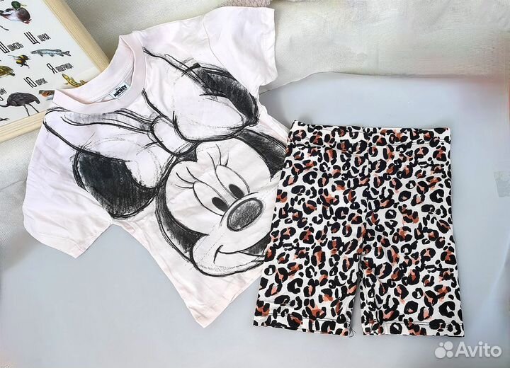 Футболка и шорты для девочки 110-164