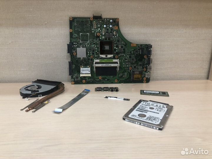 Рабочие запчасти от ноутбука asus K53E