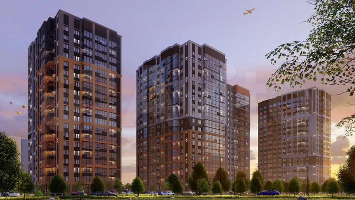 Квартира-студия, 21,7 м², 19/19 эт.