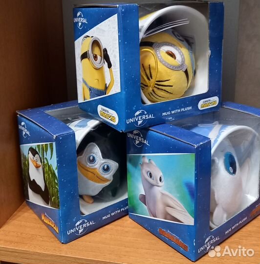 Кружки из магнита с игрушкой