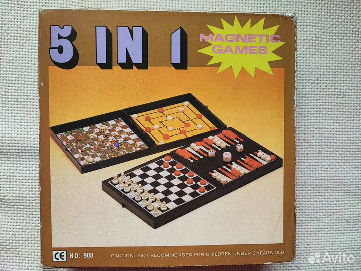 Магнитные шахматы, шашки,нарды,игры 5 в 1