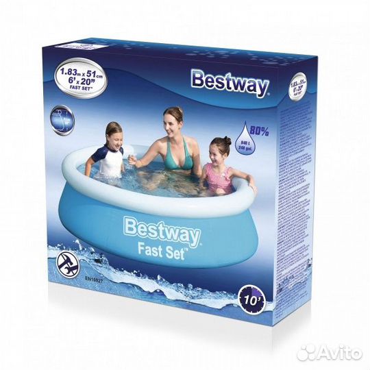 Новый Бассейн круглый Bestway 183х51