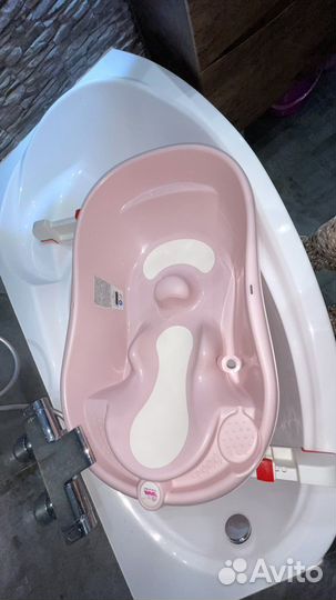 Ванночка для купания baby ok с опорой для ванны