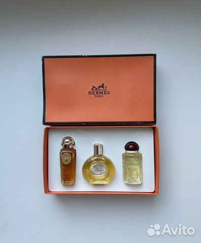 Hermes набор миниатюр 3 шт винтаж