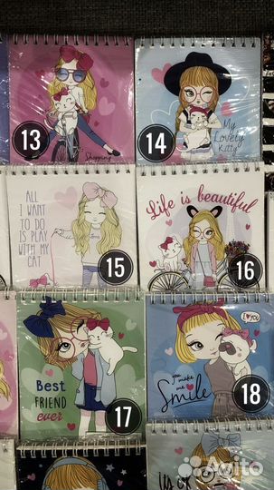 Блокноты А6 много разных