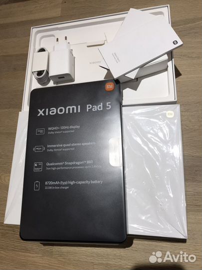 Планшет Xiaomi Pad 5, 6/128гб, Gray
