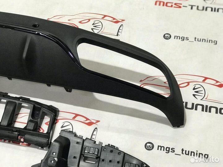 Диффузор C-Coupe c205 C63 AMG черный