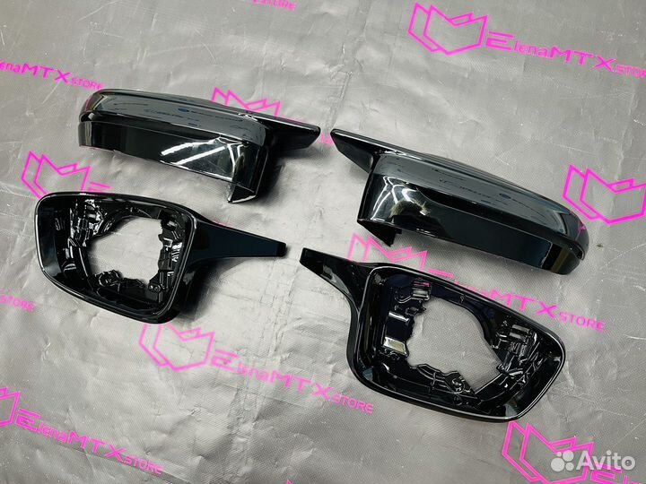 Накладки зеркал BMW G20 двусоставные, стиль G80