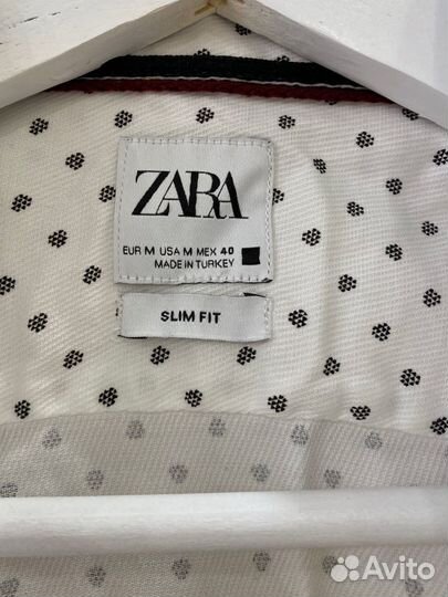 Мужская рубашка zara 48 размер (м)