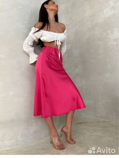 Юбка шелковая