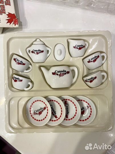 Набор мини посуды новый Канада фарфор
