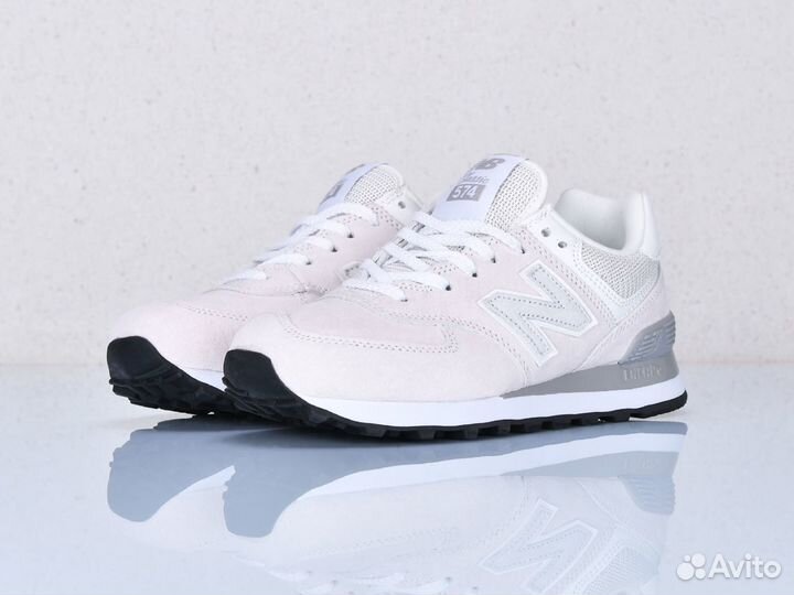 Кроссовки New Balance 574 натуральная замша