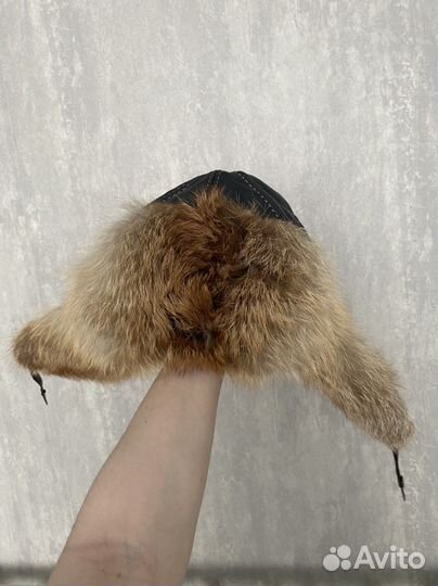 Шапка ушанка натуральный мех