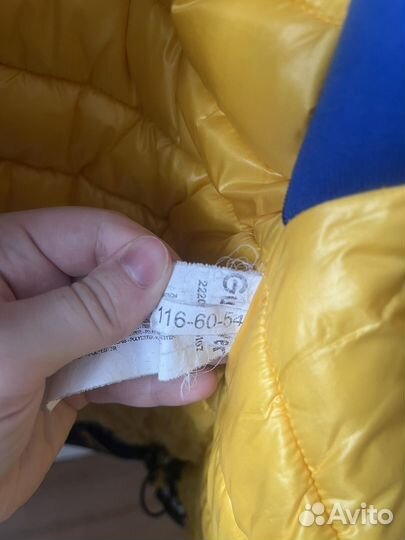 Пуховик на мальчика 116 см Gulliver