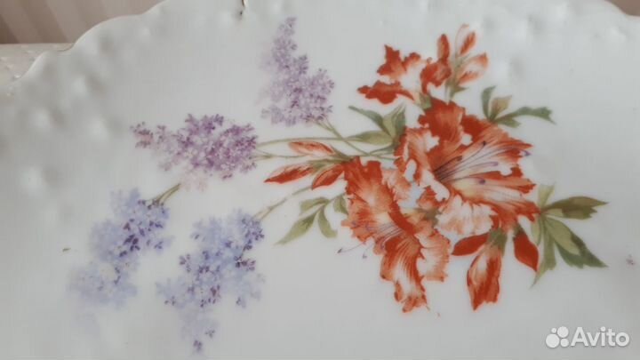 Немецкое антикварное блюдо 19-начало 20вв