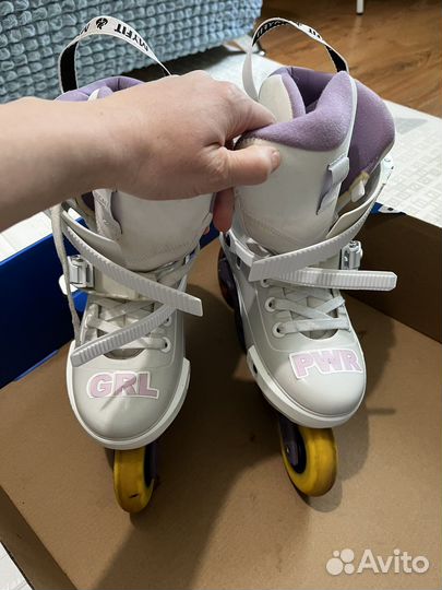 Роликовые коньки взрослые Powerslide Next Grey 80