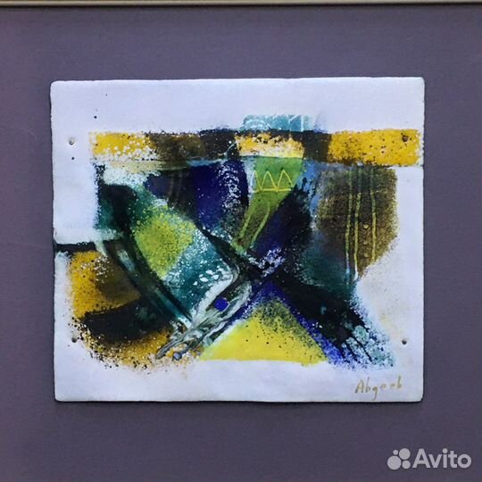 Картина ювелирная горячая эмаль на меди