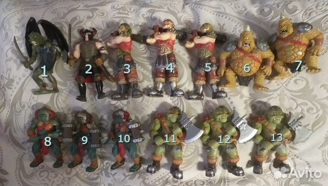 Фигурки рыцарей и монстров ELC