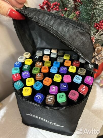 Маркеры для скетчинга (рисования), 39 штук