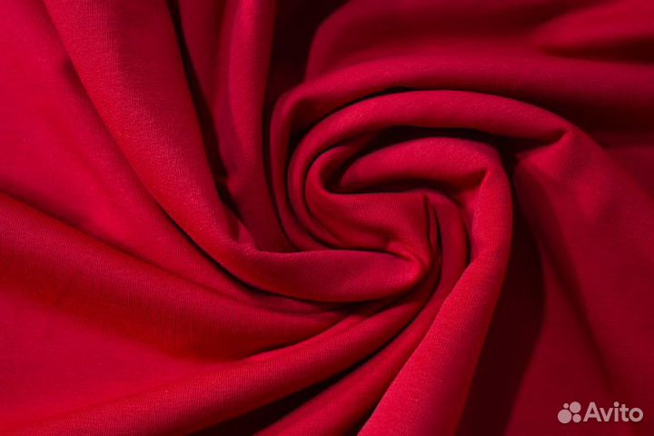 Ткань футер 2-х нитка красный