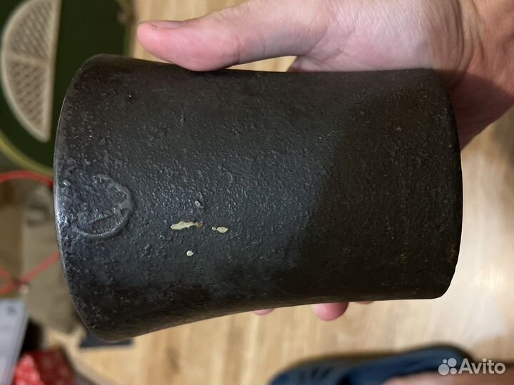 Царская чугунная ступка с пестиком раритет