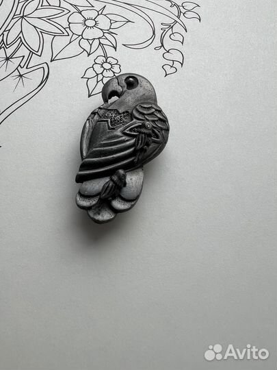 Брошь и серьги Попугай Tortolani