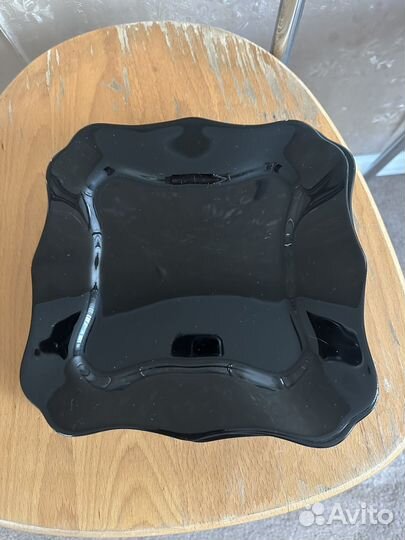 Набор стеклянных тарелок