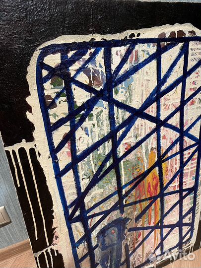 Картина маслом СССР абстракция