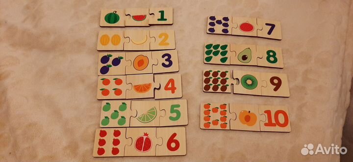 Пазл alatoys цифры счет