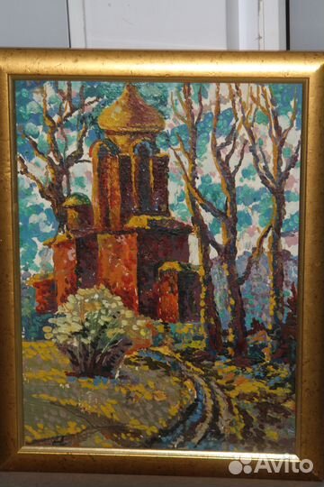 Картина Церковь в Яковлево. Абдюков Р