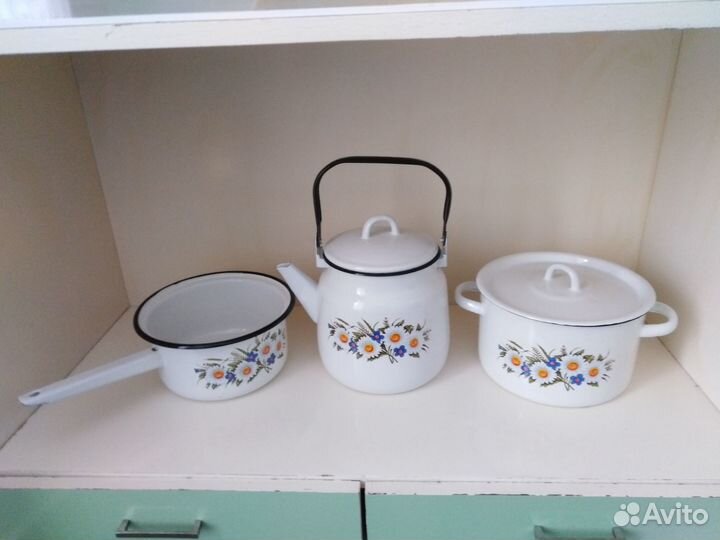 Эмалированная посуда СССР новая