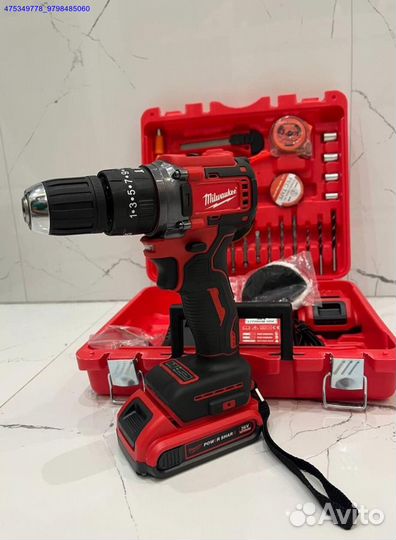 Шуруповерт Milwaukee 36V с двумя АКБ бесщеточный